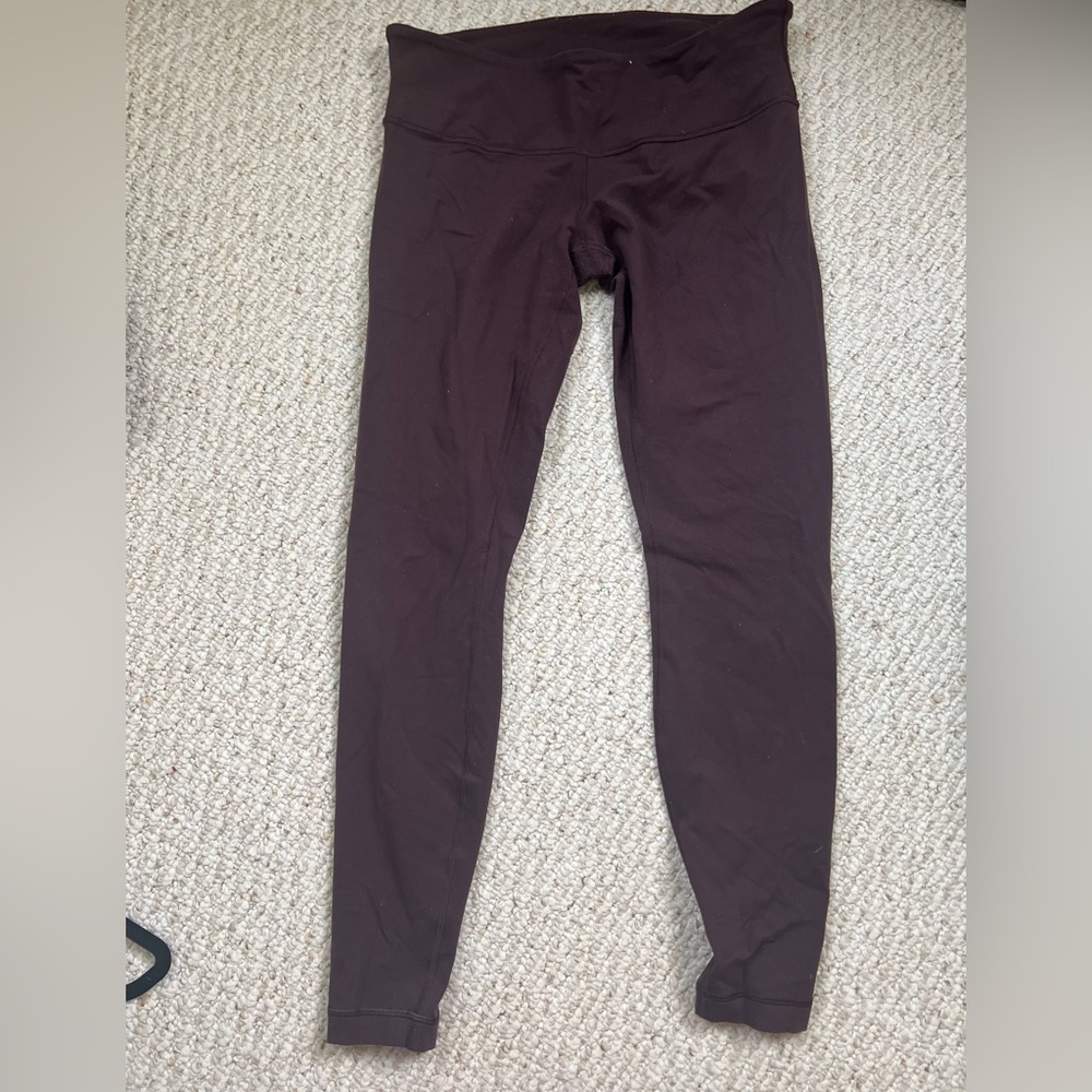lululemon athletica maroon leggings